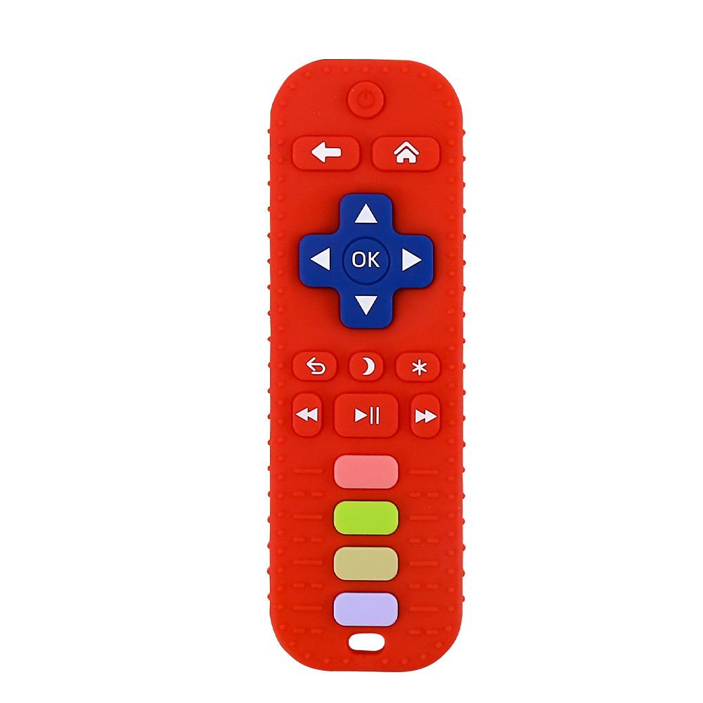 Silicone Teether Remote Control Toy for Babies 6+ Months