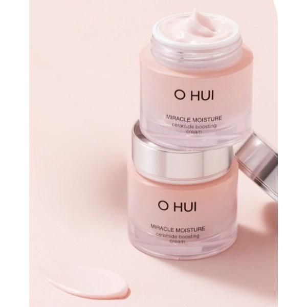 O HUI Miracle Moisture Ceramide Boosting Cream 60ml + Miracle Moisture Miniature Basiskosmetik 3-teiliges Set