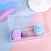 Empty Rectangle Storage Box Multifunction Nail Art Rhinestone Brush Tools Container Small Objects Pen Organizer Case