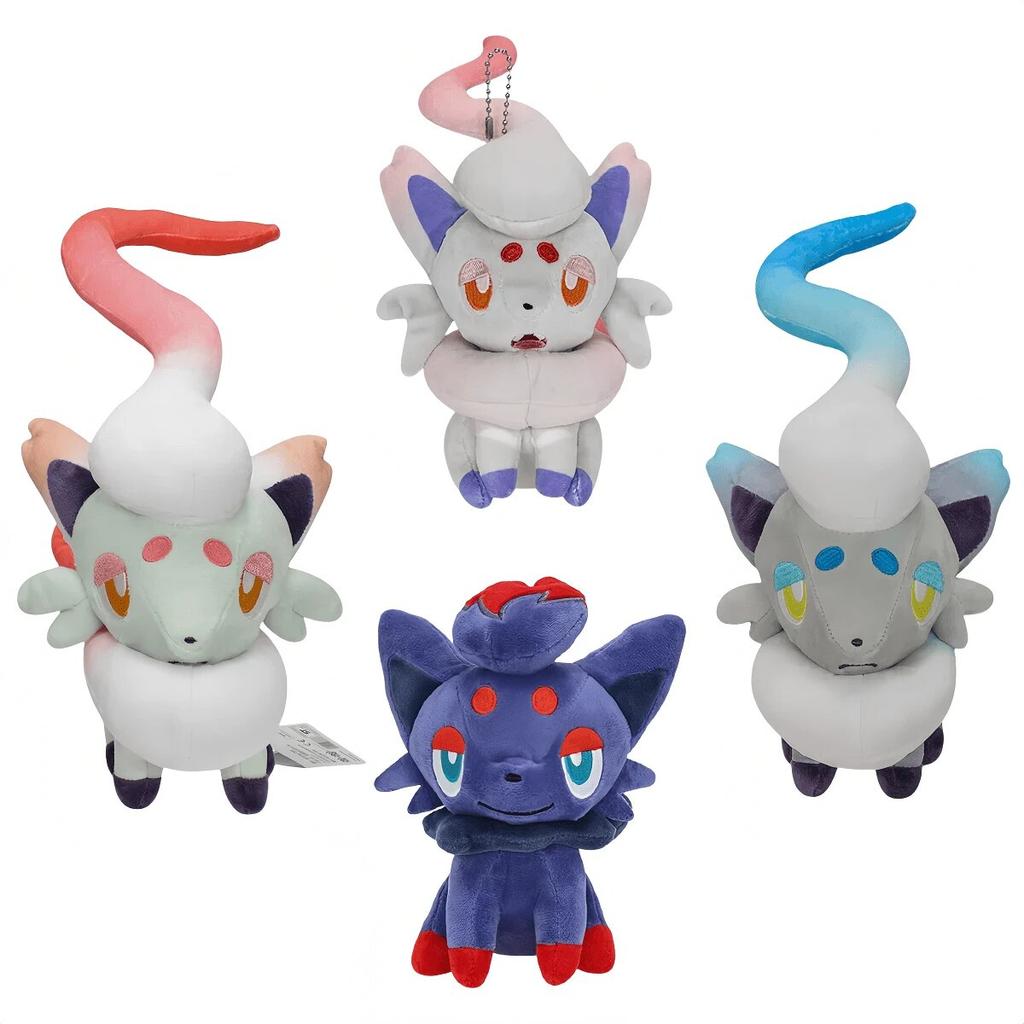 4 Styles Pokemon Plush Doll Toy Zorua Hisuian Zorua Cartoon Character Anime Image Holiday And birthday Gifts For Children