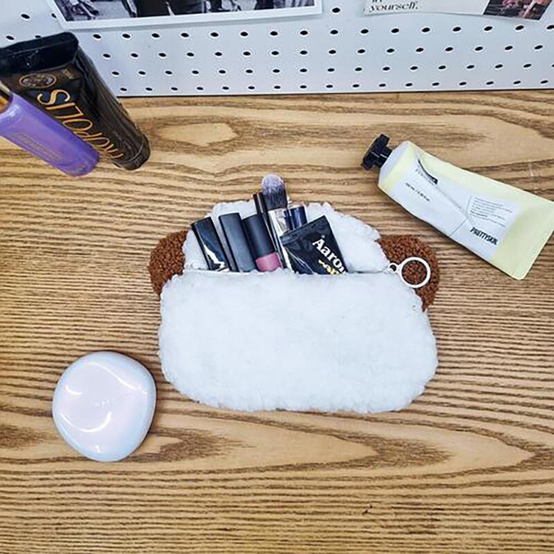 Mini Smile Character Soft White Pouch