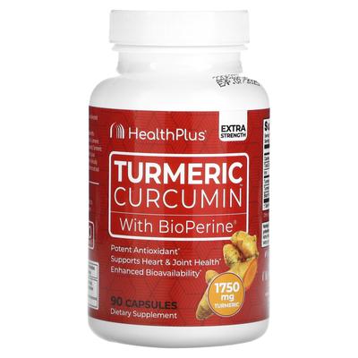 Turmeric Curcumin with Bioperine, Extra Strength, 90 Capsules