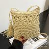 Super Fire Small Bag Women's Spring and Summer 2025 New Versatile Messenger Bag Woven Straw Bag High-end Seaside Beach Bag
