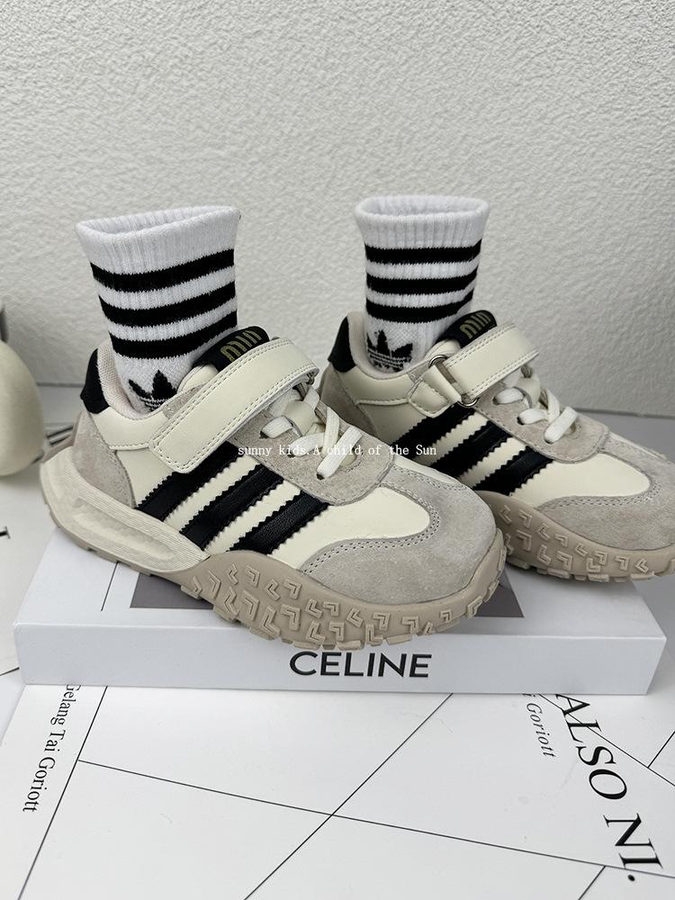 Children's Sports Shoes Trendy Brand Girls 2025 Autumn New German Training Shoes Korean Version of Boys Platform Casual Forrest Gump Shoes