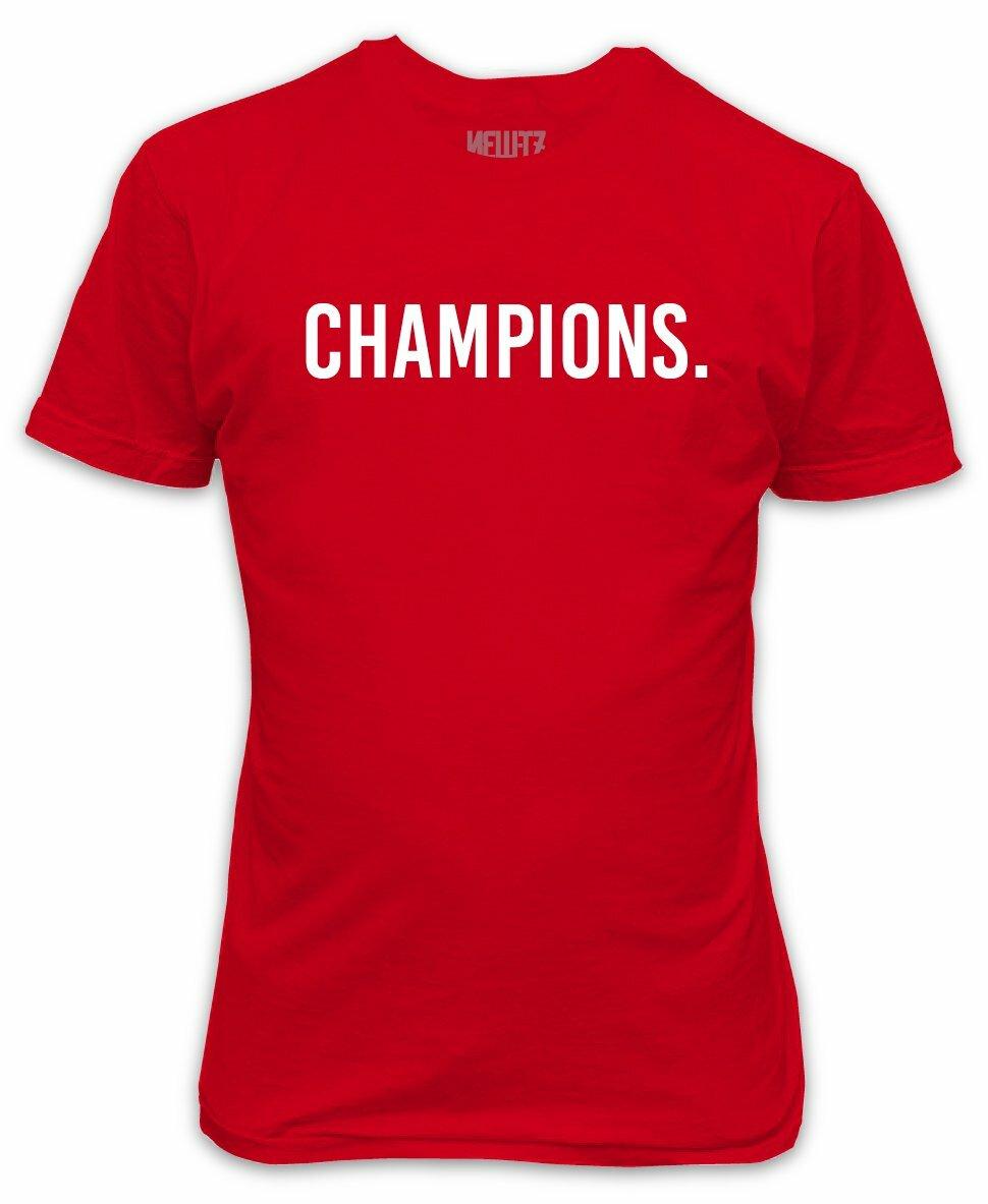 Champions T-Shirt Liverpool Red Premier Champions League Winners Football XXL