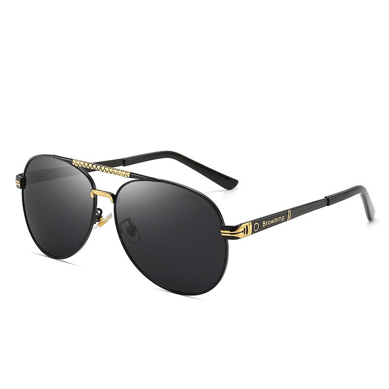 

Polarized Sunglasses Men S Color-Changing Metal Sunglasses Driving Fishing Black Business Glasses Factory