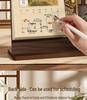 Customized 2026 Wooden Stand Enterprise Calendar – Creative Business Office Memo Gift Box