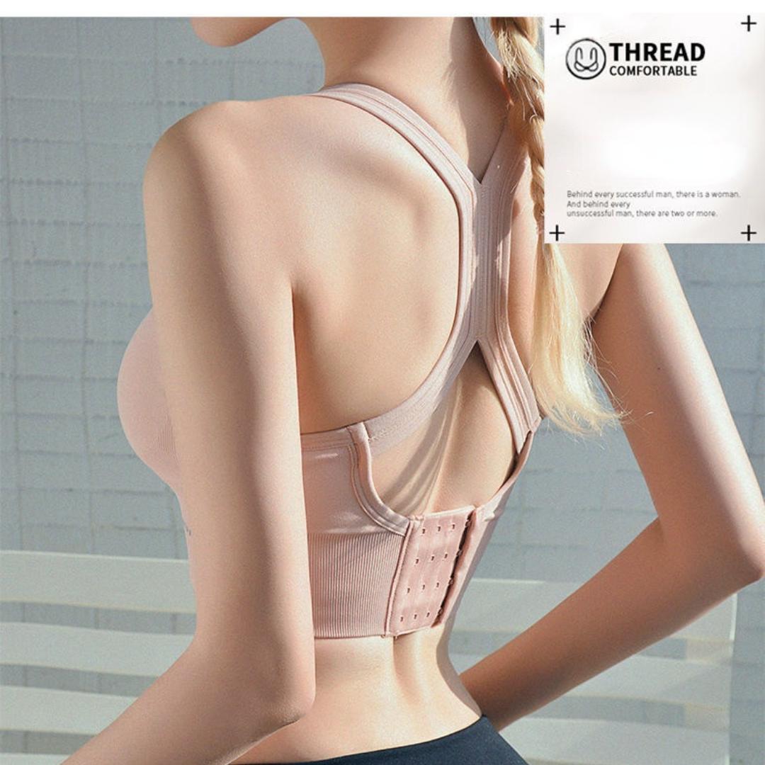 Спортивный бесшовный бюстгальтер больших размеров — фото 12