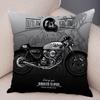 Colorful Motorcycle Cushion Cover Decor Vintage Style Bike Race  Pillowcase Soft Plush Pillow Case for Sofa Home Car 45x45cm