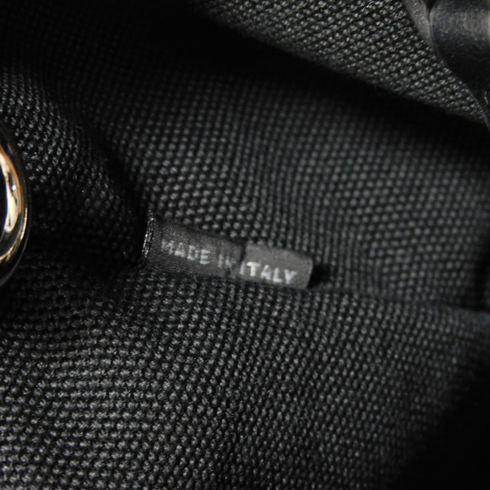 Used Intreccio Woven Tote Bag (12166), 5BA077 2D3N F0967 7922, White, 2-Way Shoulder Bag with Embossed Logo, Black,