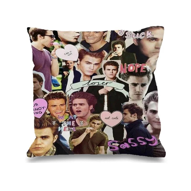 The Vampire Diaries Pillow Cases Decorative Cushions Cover For Sofa Car Decoration Pilow Covers Pillowcase 50X50 Custom Cushion
