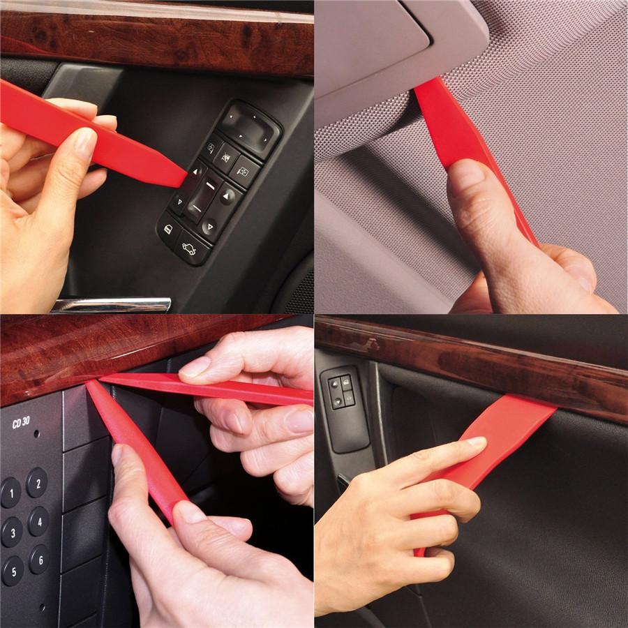 21pcs New Car Panel Removal Tools Kit Trim Removal Tool Set for Car Panel Dash Audio Radio Removal Installer and Repair Pry Tool Kits with Storage Bag