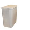 Wall-Mounted Bathroom Trash Can with Lid, No Installation Needed, Dual-Use for Toilet & Kitchen, Large Size Waste Paper Basket
