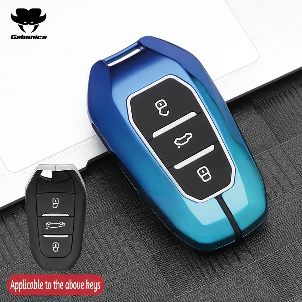 Metall Autoschlüssel Hülle Für Peugeot 2008 3008 4008 5008 308 408 508 Citroen C1 C2 C4 C6 C3-Xr Picasso Grand Ds3 Ds5 Abdeckung Schale Fob