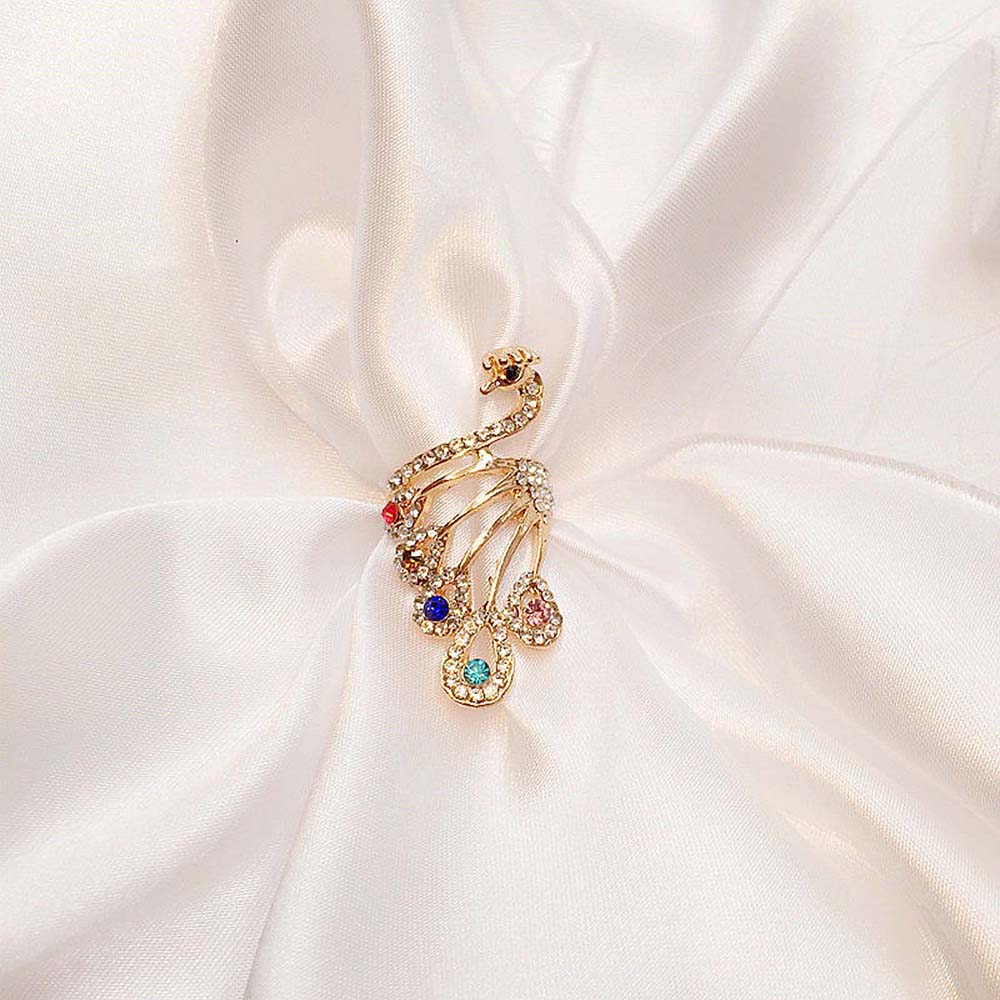 Knitting Tools Thimble Ring Peacock Shape Yarn Guides Knitting Loop Crochet Ring Sewing Accessories