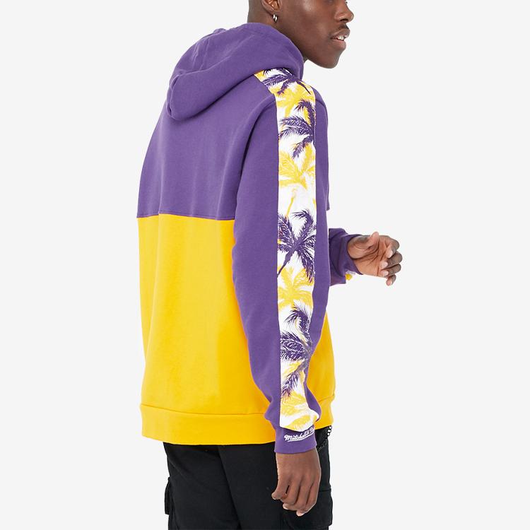 Mitchell Ness Sweatshirts Unisex Purple Hooded Thickened Regular FPHDDF18024-LALPURP