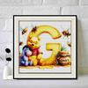 DIY Diamond Painting Round Diamond The Letters "G" In Vini and Eeyore Full Diamond Mosaic Home Decoration Painting Cross Stitch Kit