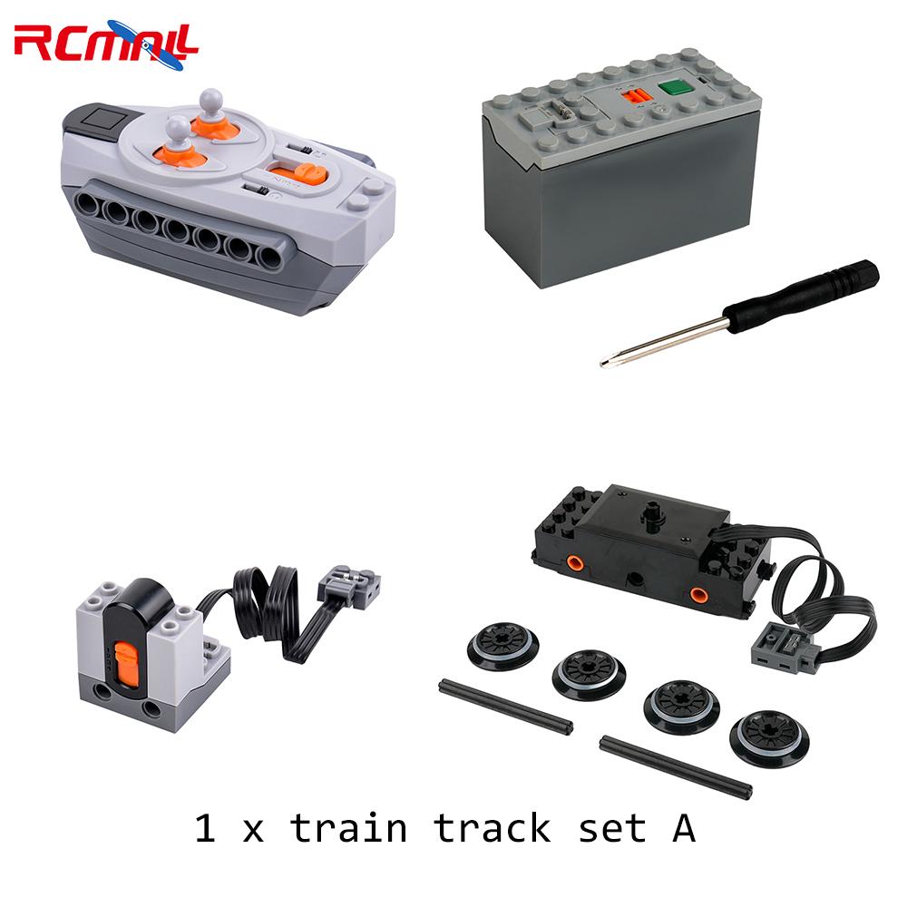 Klocki MOC Symulacja Rozpylacz Nebulizator Części Wydechowe Tor Kolejowy Silnik Odbiornik Kontrolera IR Seria Mould King Silnik