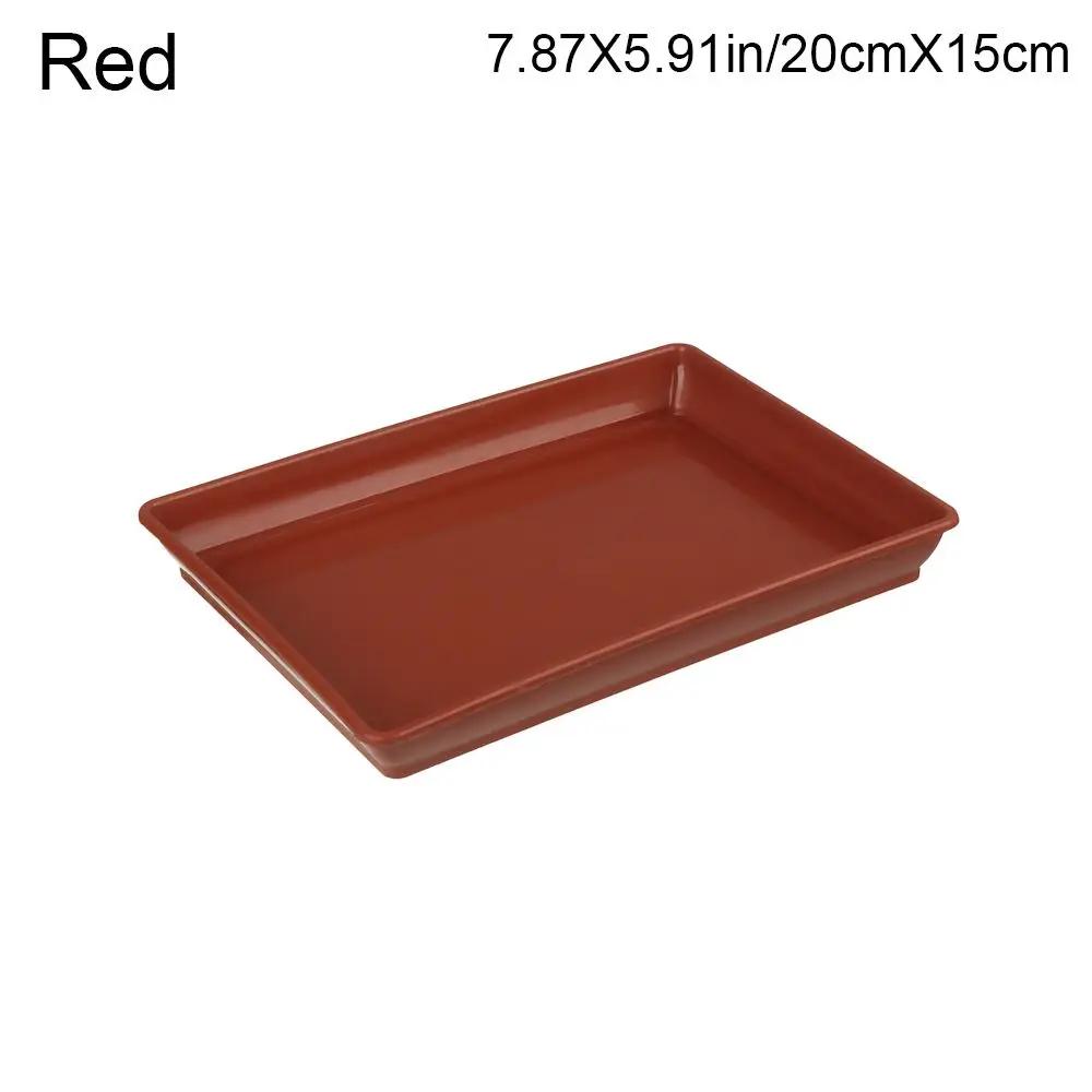 1Pcs Heavy Duty Rectangle Durable Plastic Tray Saucers Indoor Outdoor Plant Saucer Drip Trays