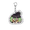 Demon Slayer Acrylic Keychain Kamado Tanjiro Zenitsu Agatsuma Backpack Charm Anime Merchandise Cosplay Accessories Present designed for