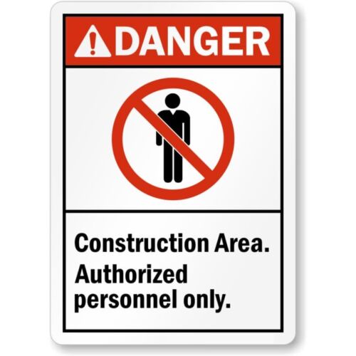 

Authorized Personnel Caution Aluminum Weatherproof Sign pAluminum 20x30cm（7.8x11.8inch）