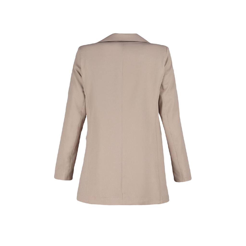 Jachetă din nurcă cu dublu nasturi, cu buzunare, căptușită, țesută Tctss22ce025