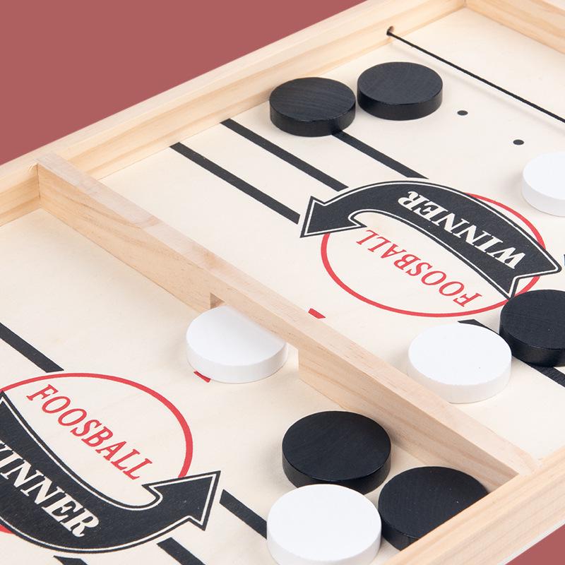 Wooden Bouncing Chess: Parent-Child Interactive Double Catapult Game