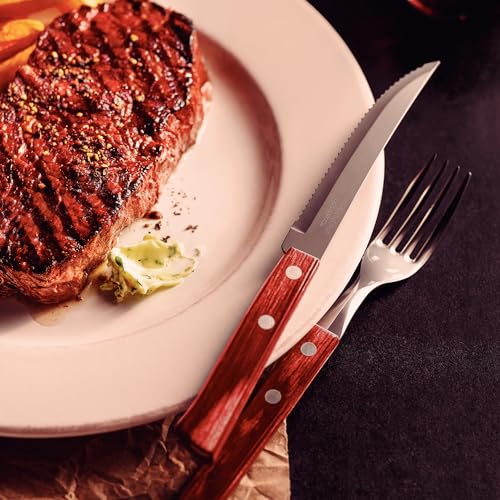 Tramontina 12-Pieces Barbecue Set 6 Knives 6 Forks