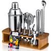 Set de cocktail shaker din oțel inoxidabil în stil european, din trei piese