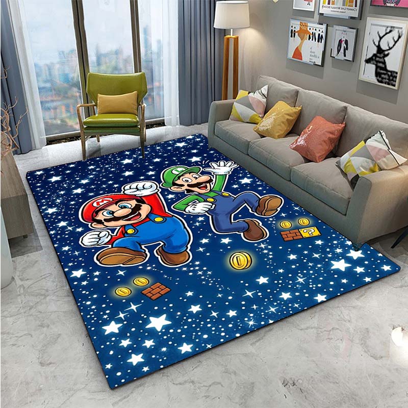 Anime CARTOON-M-MA-RIO-GAME UnSlip Rug for Living Room,Bedroom,Playroom,Kitchen,Door,Prayer Floor Mat Decor Carpet Gift Alfombra