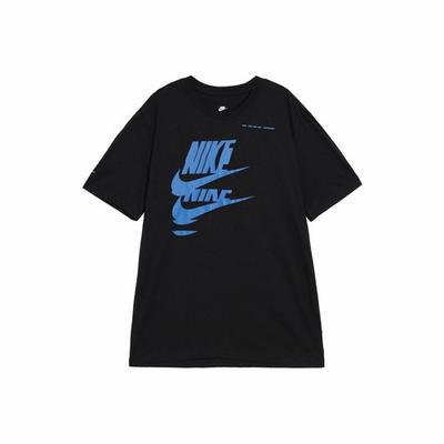 Men's Casual T-Shirt with Creative Chest Print, Black