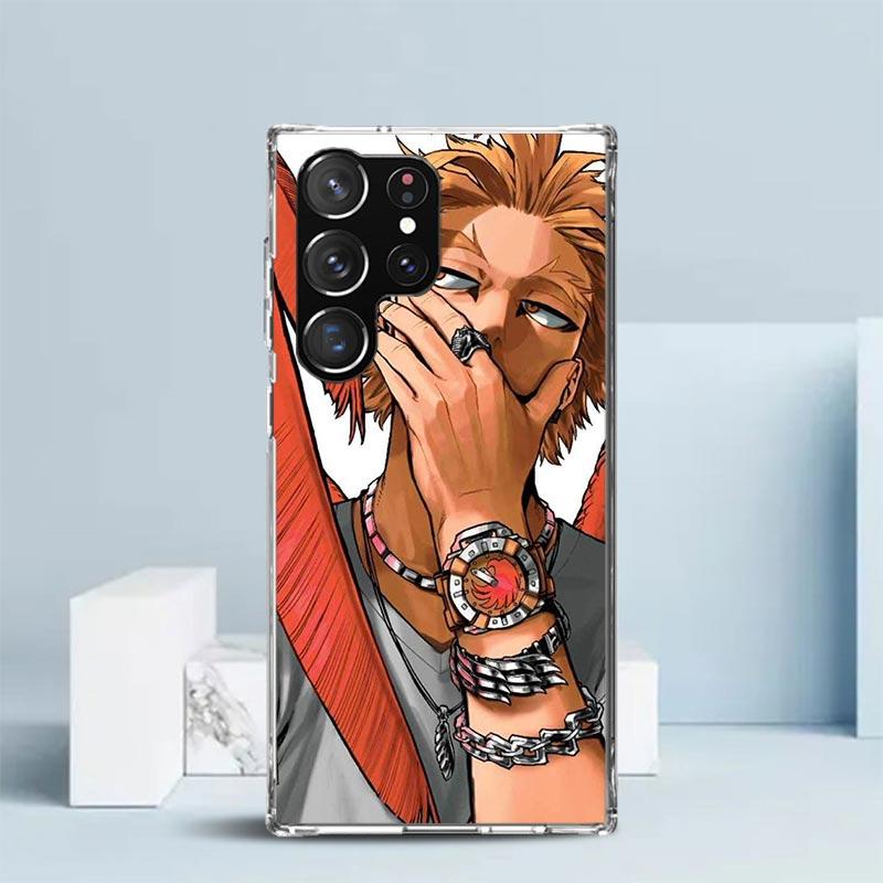Hawks MHA My Hero A-Academy Soft Cover for Samsung Galaxy S25 Edge S26 S24 S23 Ultra Phone Case S22 S21 Plus S20 FE Print Patter