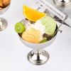 Stainless Steel Dessert Cup Vintage Durable Pudding Milk Jelly Ice Cream Cup Bowl Salad Bowl Dessert Fruit Plate Snack Dish
