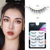 3D false eyelashes popular black natural axis soft core high-quality fibers handmade fluffy long reusable 5 pairs elongated tail H45C