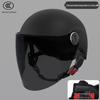 Certified Universal Half Helmet for Men & Women - Summer Sun Protection, All Seasons Motorcycle Use