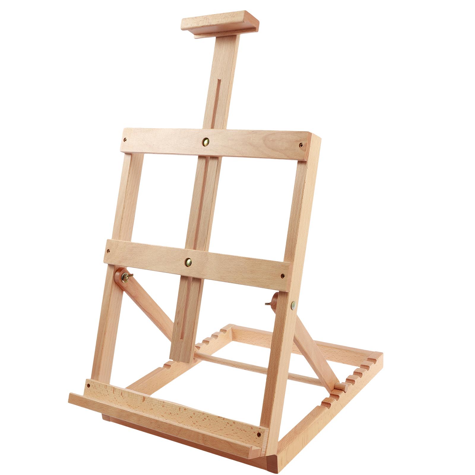 

Tabletop Easel 18 Inches H-Frame Wood Easel Adjustable Easel Stand for Painting Multipurpose Desktop Easel for Students