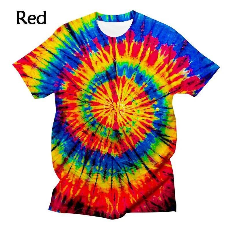 Fashion Art Design Style Short Sleeve T-shirt Tiedye 3d Printing Funny Colorful Cool T-shirt