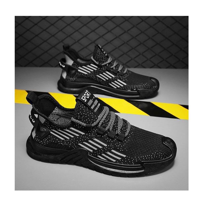 Men's Breathable Fly Woven Mesh Sports Shoes for Students, Casual Running Shoes