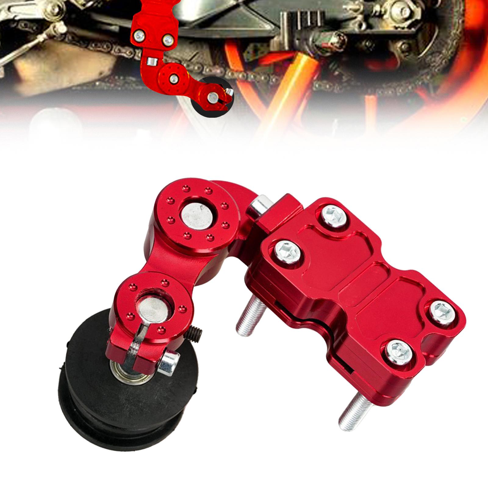

Motorcycle Chain Adjuster Professional Premium Accessories Versatile Modified Aluminum Alloy for ATV Motocross Dirt Bike червоний