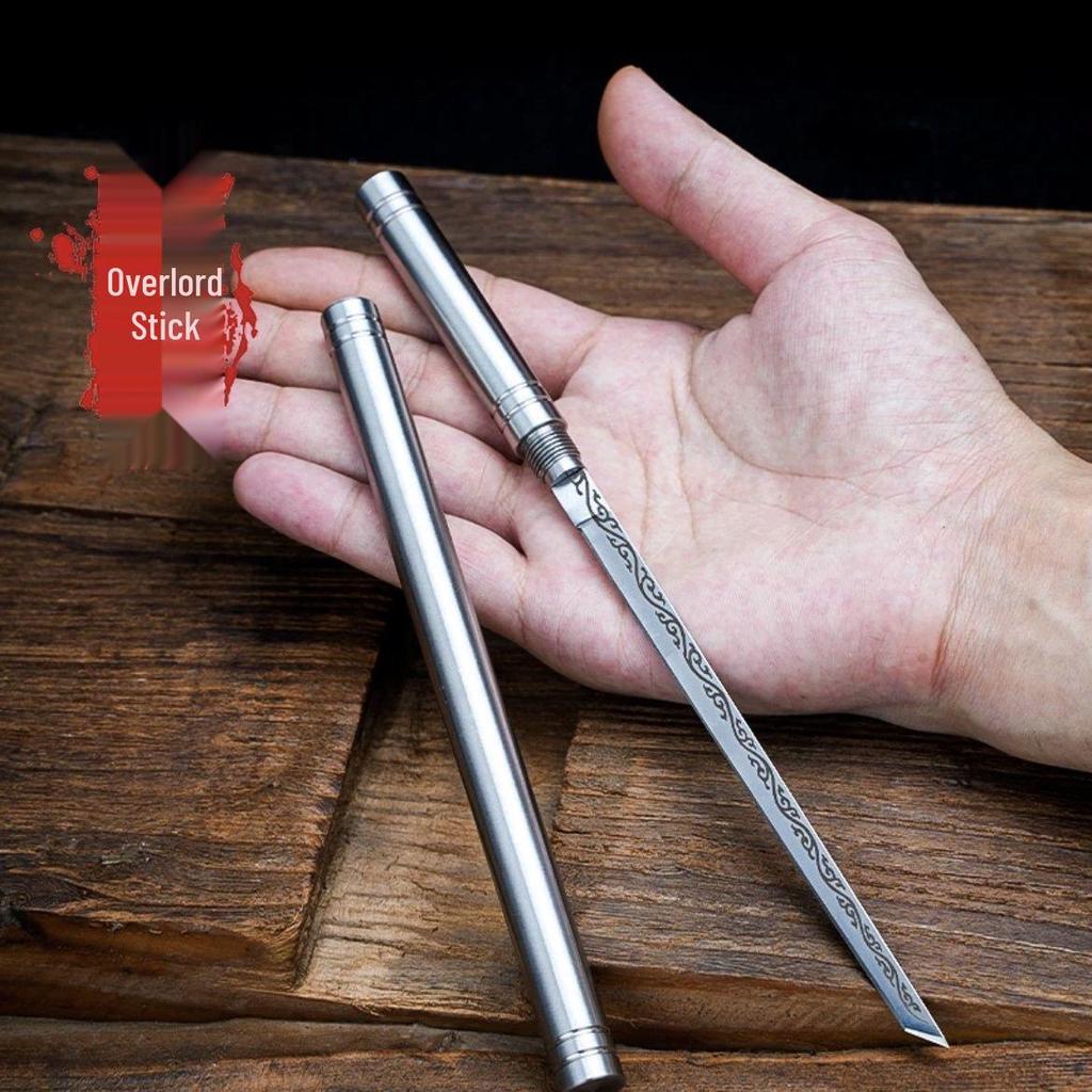 Tyrant Stick Mini Stainless Steel Fruit & Tea Peeler/Knife – Portable Stick-Style for Home & Camping