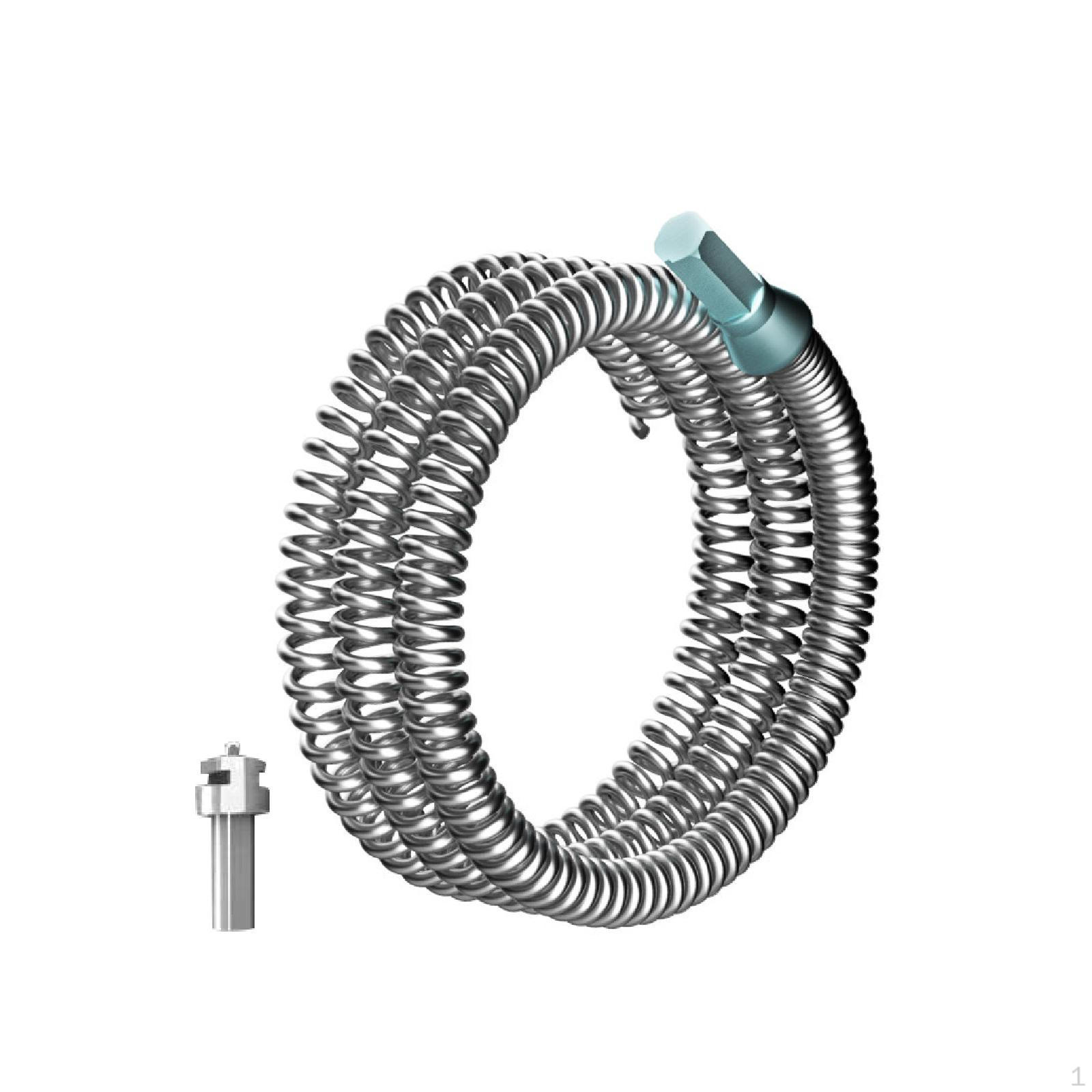 

Трос для прочистки канализации, насадка для удаления засоров, стальной шнек, инструмент для прочистки раковины для Length 2m