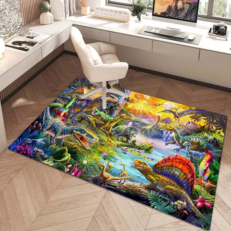 1Pc Dinosaur Rug - Home carpet Office Decorative Carpet For Living Room Bedroom Door Mat Floor Rug Computer Chair Area Rug