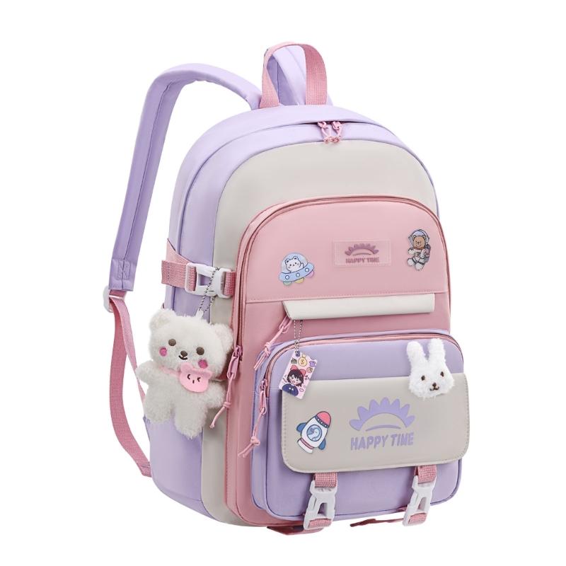 Laptop Backpacks School Bag College Backpack Travel Daypack Large Bookbags with Pins and Pendant for Teens Girls Women