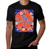 True Orange And Blue Tshirt Novelty Print Casual Tee Shirt