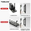 Furniture Hardware Cabinet Door Handle Black Handles Cabinets and Wardrobes Pulls and Drawer Knobs  Surface-mounted Handle