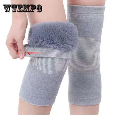 Winter Imitation Rabbit Fur Knee Pads for Cold Protection and Warmth for The Elderly Cold Legs Knee Pads Outdoor Riding Plus Velvet Thickening