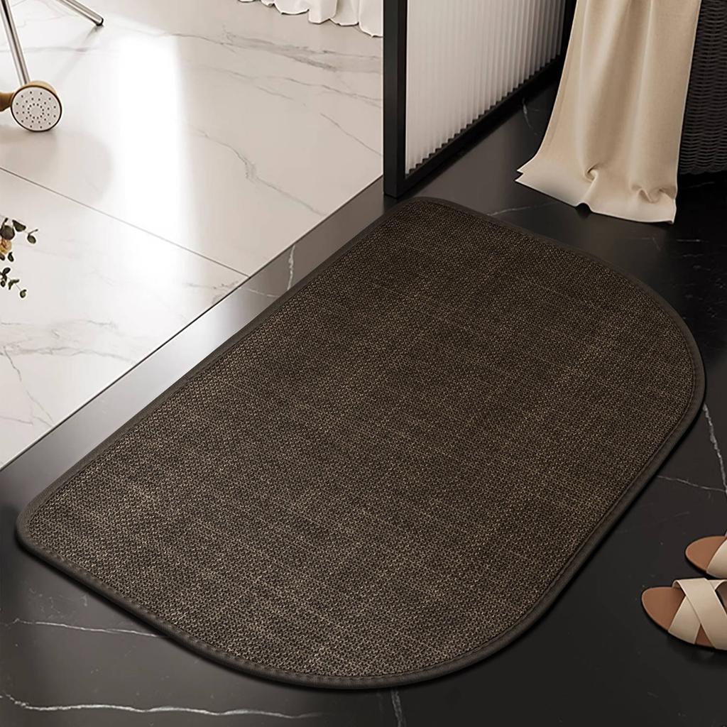 Bathroom Floor Mat Bathroom Door Mat Absorbent Non-slip Floor Mat Household Door Mat Toilet Bathroom Quick-drying Carpet