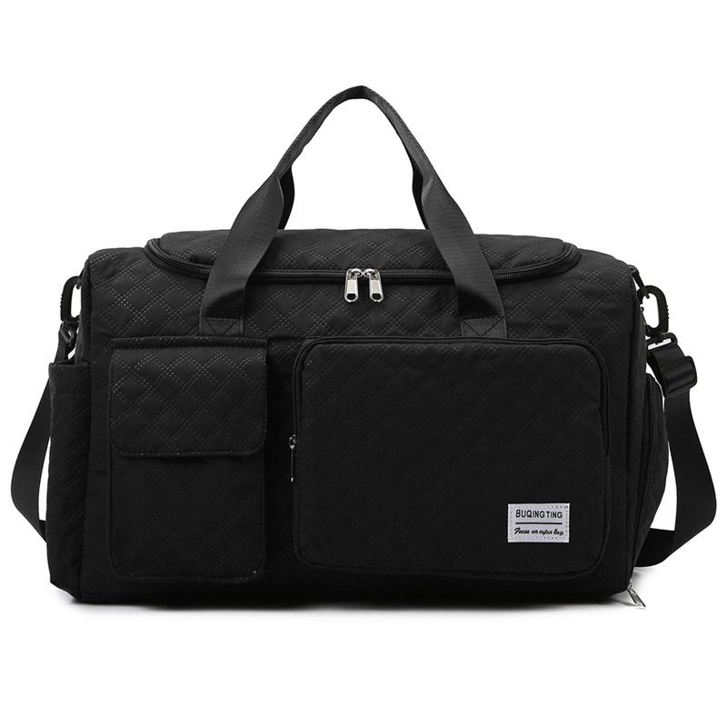 Long and short distance large capacity portable fitness bag leisure travel Oxford cloth travel bag travel sports storage messenger bag