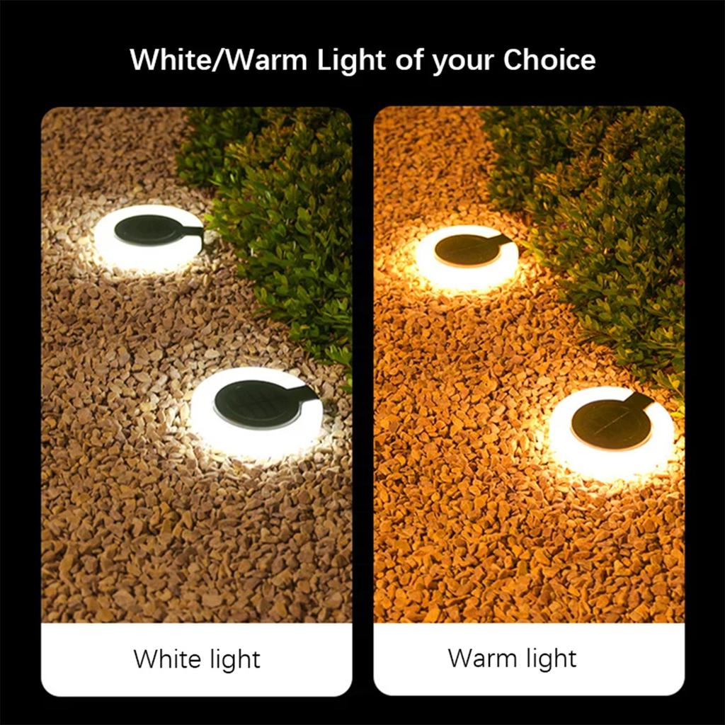 Led Solar Waterproof Atmosphere Light Lights For Outdoor Underground Deck Folding Garden Stairs Decoration Powered Step Driveway