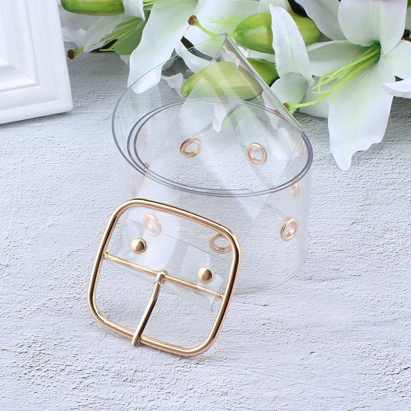 Women's Belt All-match shoe eye rings transparent resin belt